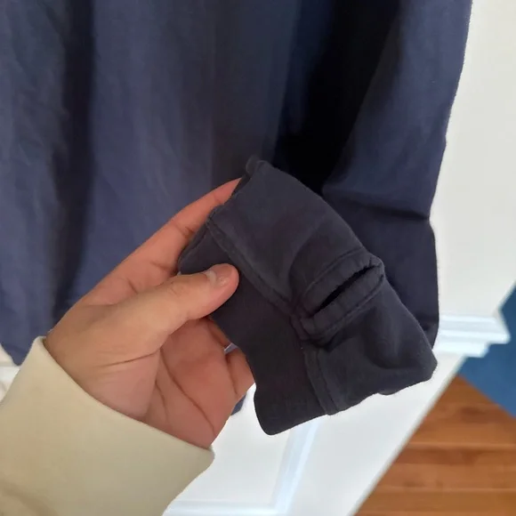 Men’s Navy Blue Organic Cotton KUHL Kommando Crew Pullover Size Small Outdoors - Picture 5 of 8